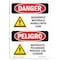 Signmission Safety Sign, OSHA, 10" Height, Rigid Plastic, Hazardous Materials Handle With Care, Span OS-DS-P-710-VS-2025 - alternate 1